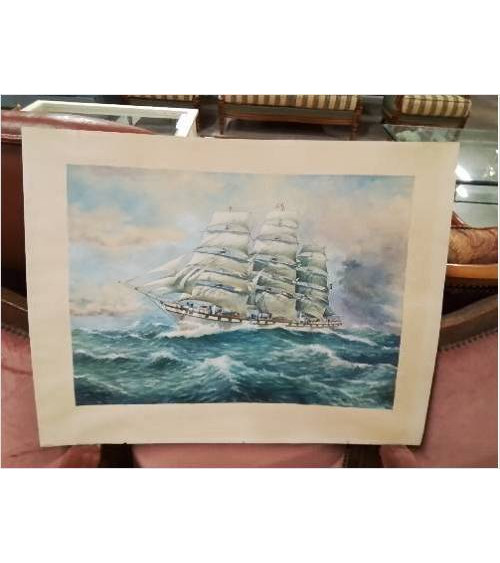 AQUARELLE TROIS  MATS SOUS...