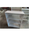 BIBLIOTHÈQUE BOIS BLANC 3 TABLETTES EN L’ÉTAT 