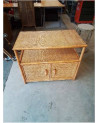 BUFFET ROTIN ET VANNERIE 2 PORTES 1 NICHE 