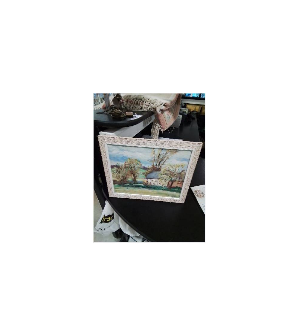 HUILE SUR TOILE CHAUMIÈRE JEAN SELOSSE