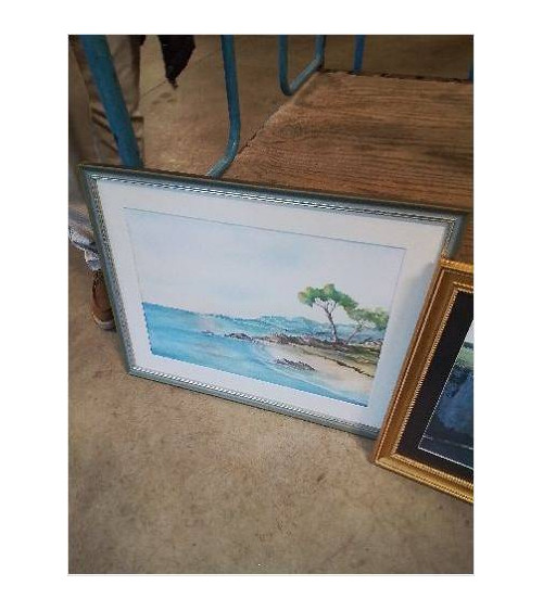 AQUARELLE BORD DE MER 