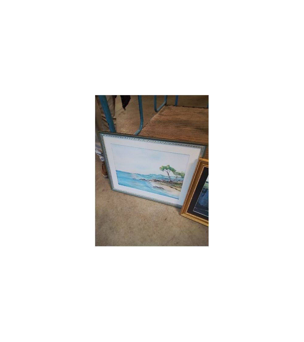 AQUARELLE BORD DE MER 