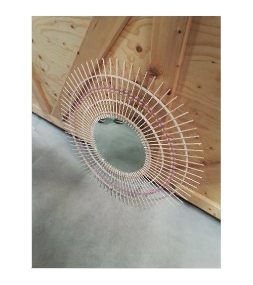 MIROIR SOLEIL BOIS CLAIR 