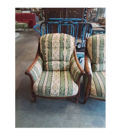 PAIRE DE FAUTEUILS  BOIS...