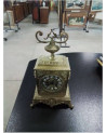PENDULE  BRONZE AUX MASCARONS  MARTI & CIE XIXE EN L ETAT 
