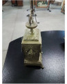 PENDULE  BRONZE AUX MASCARONS  MARTI & CIE XIXE EN L ETAT 