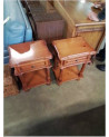PAIRE DE CHEVETS  A COLONNES STYLE REGENCE 1 TIROIR