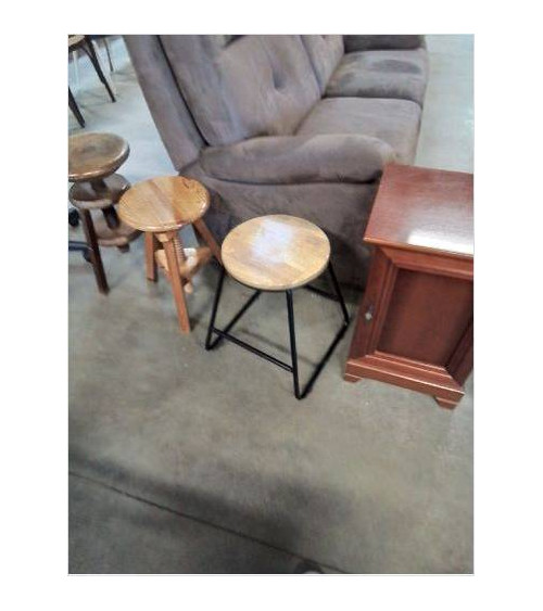 TABOURET ROND BOIS...