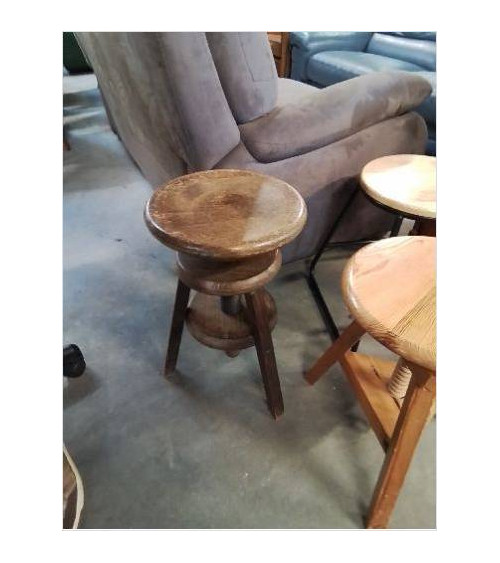 TABOURET A VIS BOIS 