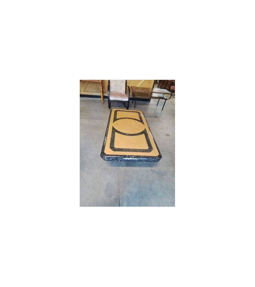 TABLE BASSE RECTANGULAIRE BOIS ANNEES 80