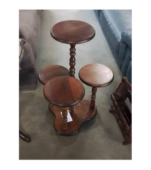 PORTE PLANTE BOIS  4 POTS 