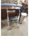 DEHAMBULATEUR 2 ROUES MÉTAL GRIS PLATEAU PU BNOR