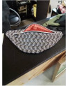 SAC BANANE GRIS NOIR ORANGE 