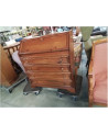 COMMODE SECRÉTAIRE A ABATTANT 4 TIROIRS PIN 