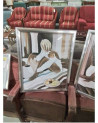 GRAVURE FEMME ASSISE A LA COUPE DE FRUITS PIERRE FAREL 1957