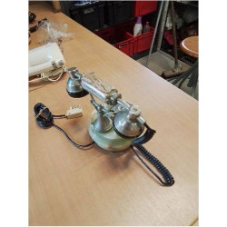 TÉLÉPHONE A CADRAN ONYX ET MÉTAL  FATAP ITALIE