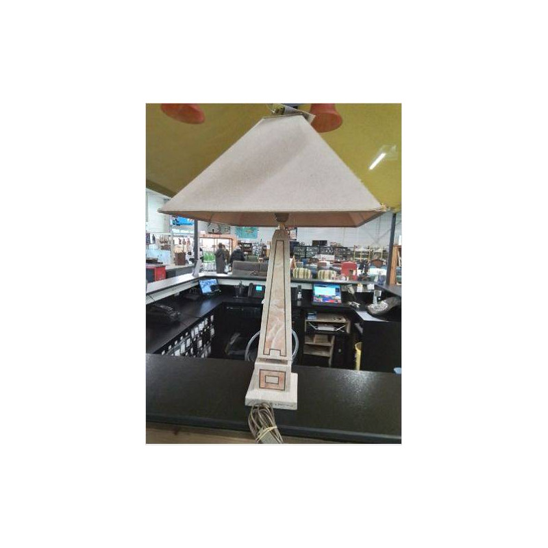 LAMPE OBELISQUE RESINE  AJ BEIGE DRIMMER