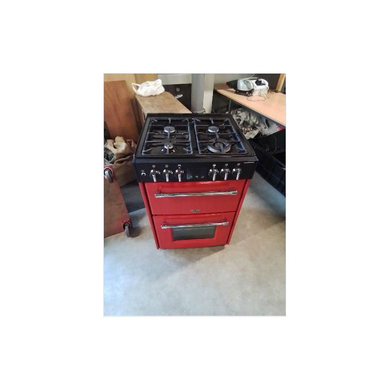 PIANO DE CUISSON FARMHOUSE BELLING 60DF 4 FEUX GAZ DE VILLE  2 FOURS ÉLECTRIQUE