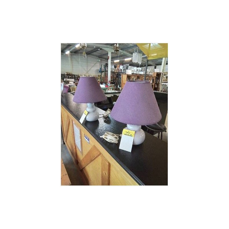 LAMPE CERAMIQUE MAUVE AJ MAUVE