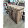 BUFFET BOIS NATUREL MOULURÉ 2 PORTES 