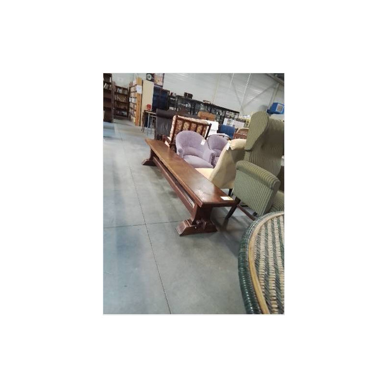 BANC MONASTÈRE BOIS A ENTRETOISE 250CM
