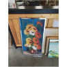 HUILE SUR TOILE BOUQUET DE FLEURS FAN