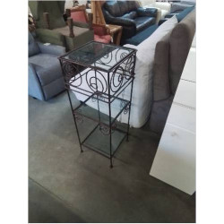 CONSOLE 3 PLATEAUX VERRE...