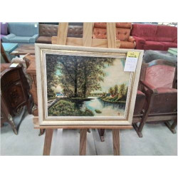 HUILE SUR PANNEAU HAMEAU