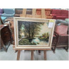 HUILE SUR PANNEAU HAMEAU