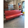 BANQUETTE BISTROT SKAÏ ROUGE PI2DS BOIS NOIR 270CM