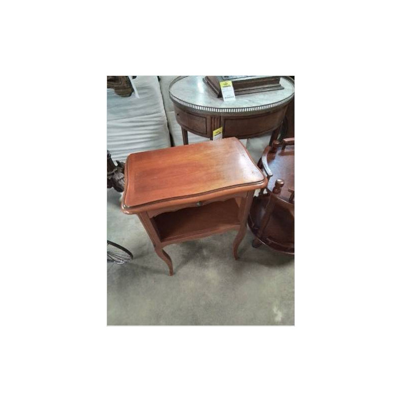CHEVET BOIS CLAIR 1 TIROIR 1 NICHE  STYLE REGENCE 