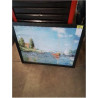 GRAVURE VOILIERS EN BORD DE LAC REPRO MONET