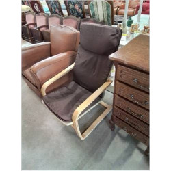 FAUTEUIL LUGE BOIS CLAIR...