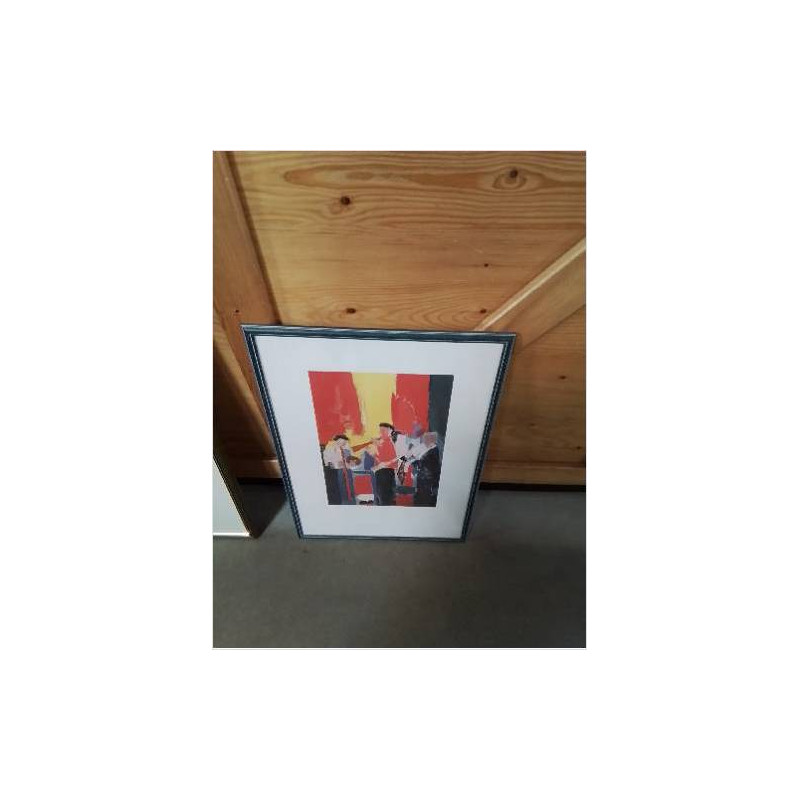 GRAVURE LES MUSICIENS D APRES  N DE STAEL