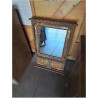 MIROIR RECTANGULAIRE DORE BOIS ET RESINE   STYLE EMPIRE