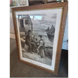 GRAVURE PÊCHEUR LHOMOND