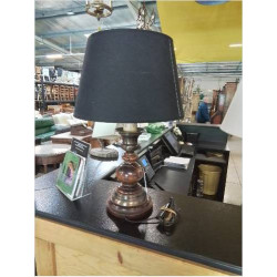 LAMPE BOIS TOURNÉ ET MÉTAL...