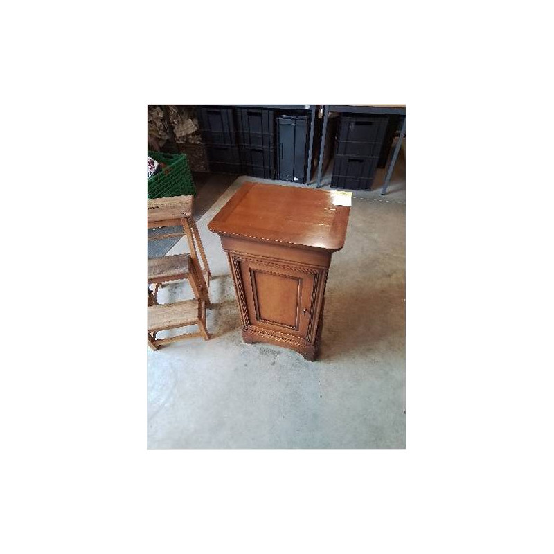 CHEVET BOIS MOULURÉ TIROIR 1 PORTE STYLE LOUIS PHILIPPE 