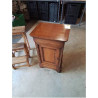 CHEVET BOIS MOULURÉ TIROIR 1 PORTE STYLE LOUIS PHILIPPE 