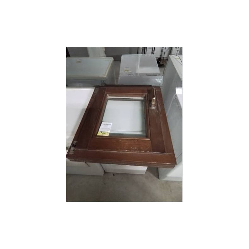 FENETRE BOIS EXOTIQUE OSCILLO-BATTANTE DOUBLE VITRAGE 60X50