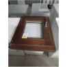 FENETRE BOIS EXOTIQUE OSCILLO-BATTANTE DOUBLE VITRAGE 60X50
