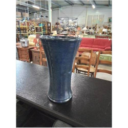 VASE GRÈS VERNISSE BLEU...