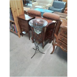 VASE VERRE SUR PIED TRIPODE...