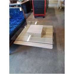 TABLE BASSE CARRÉ BOIS...