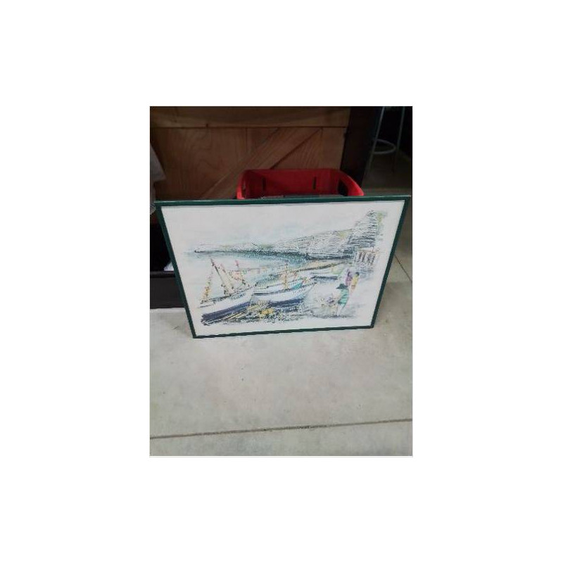 AQUARELLE FÊTE DE LA MER D’YPORT 1997 JEAN YVES FROMANGÉ (-1957-) 70,5X51CM