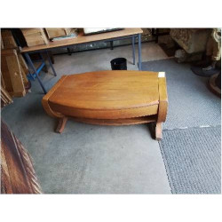 TABLE BASSE TONNEAU CHÊNE...