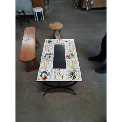TABLE BASSE MÉTAL CARRELE...