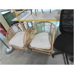 FAUTEUIL ROTIN IKEA BUSKBO...