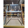 CHAISE TRANSPARENTE PIÈTEMENT MÉTAL CHROMÉ