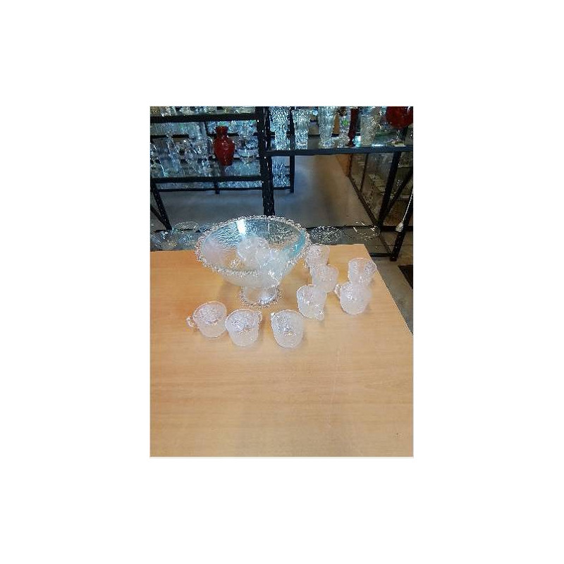 SERVICE A PUNCH VERRE 10 PIÈCES MASSERINI BAROCCO ITALY 